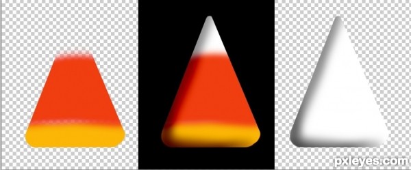 Creation of Candy Corn Card: Step 2