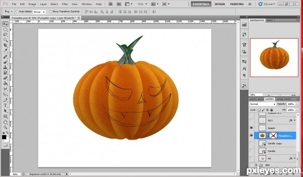 Creation of Happy Halloween: Step 6