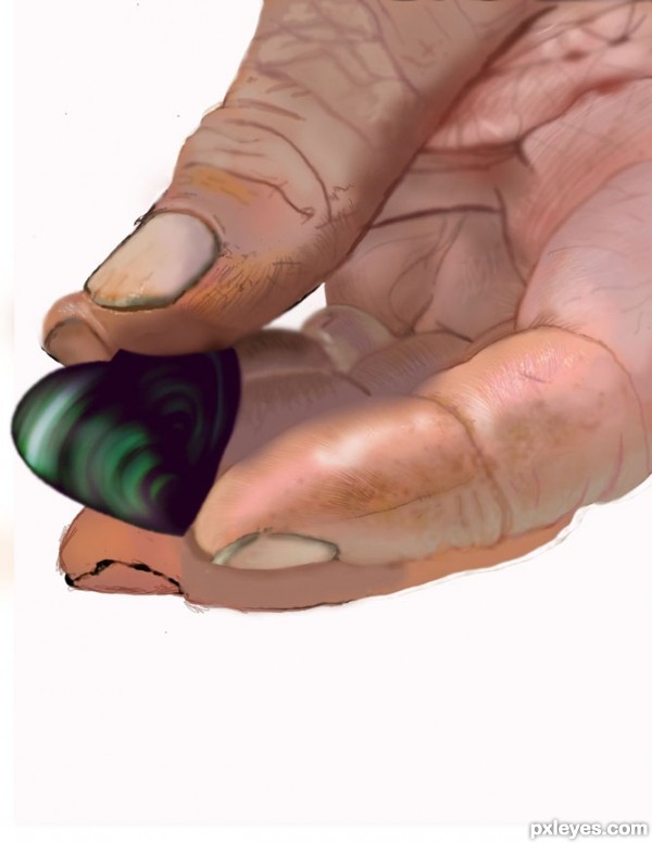 Creation of Malachite Heart: Step 10