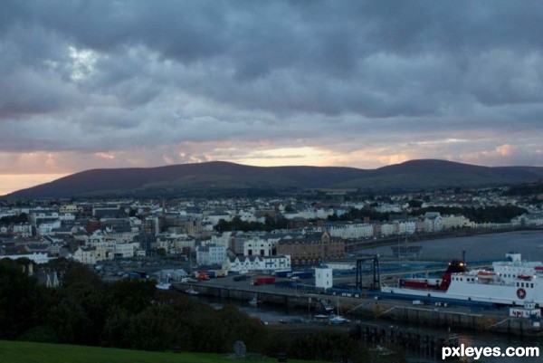 Creation of Our Island's Capital at dusk: Step 1