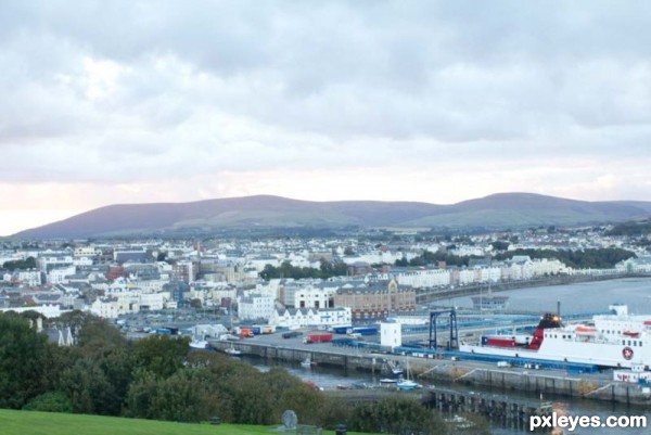 Creation of Our Island's Capital at dusk: Step 3