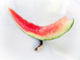 Sliced watermelon