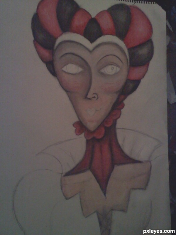 Creation of Queen of Hearts: Step 3