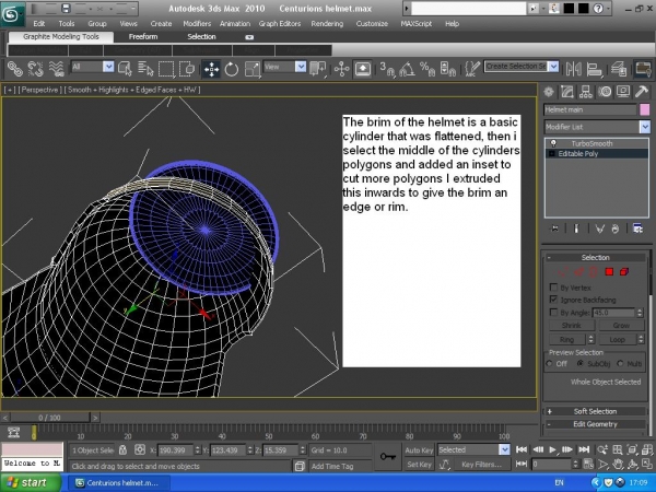 Creation of Mark Anthonys Helmet: Step 2