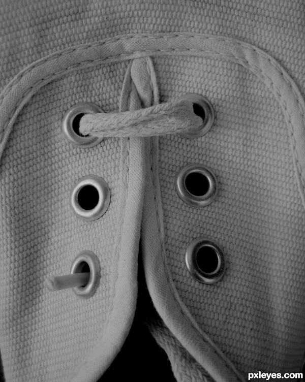 lace holes in sneakers