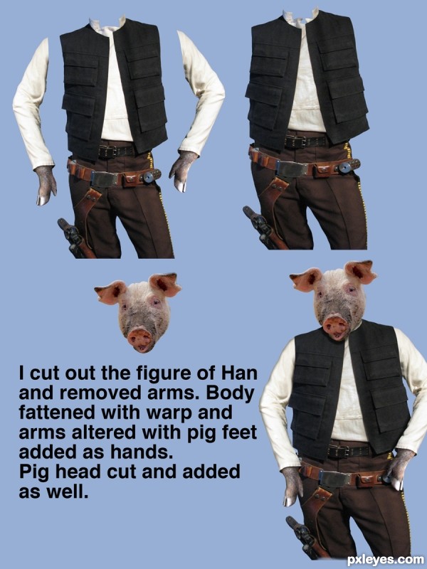 Creation of Ham Solo Returns: Step 1