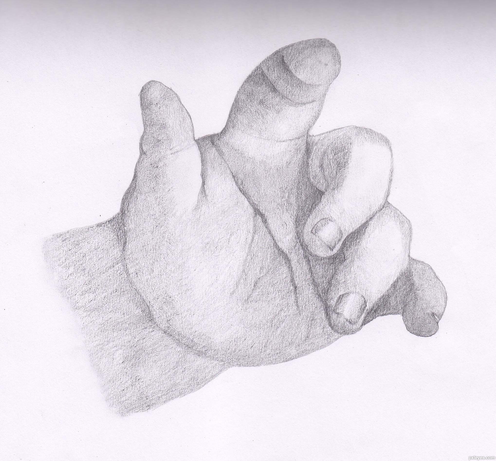 Easy Drawing Sketches Of Hands with Realistic