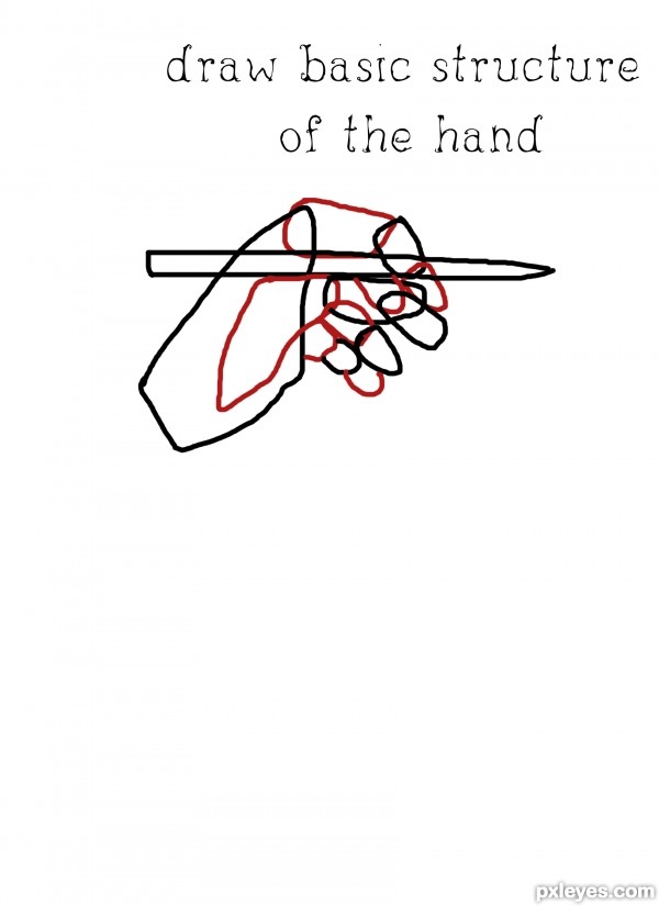 Creation of hand: Step 2