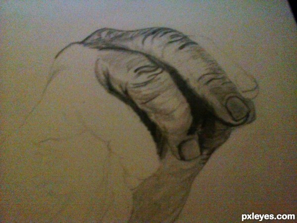 Creation of Hand who lost his name: Step 2