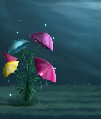 Creation of Umbrella flower: Step 15