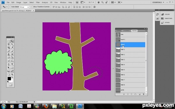 Creation of Psychedelic Tree: Step 2