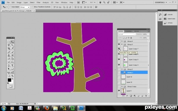 Creation of Psychedelic Tree: Step 4