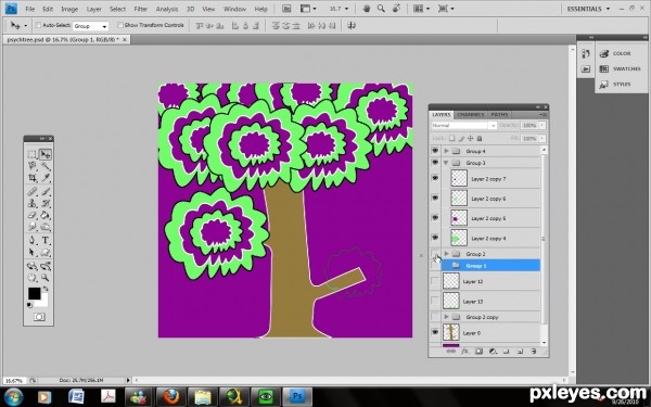 Creation of Psychedelic Tree: Step 5