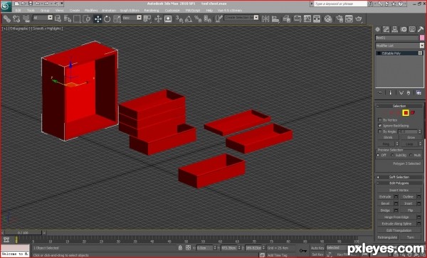 Creation of Tool Chest On Eggs: Step 1