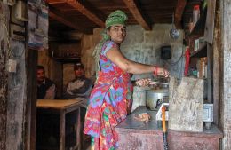 Lakshmi in Kitchen