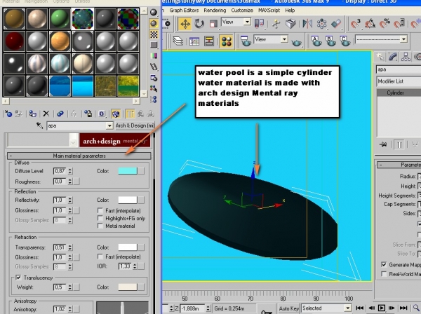 Creation of Under water pool: Step 5