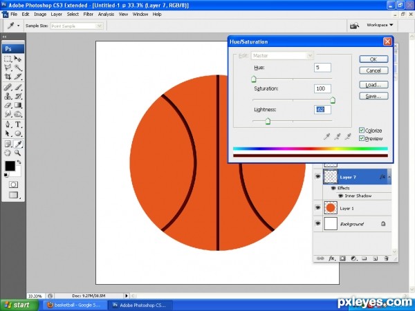 Creation of Basket Ball: Step 6