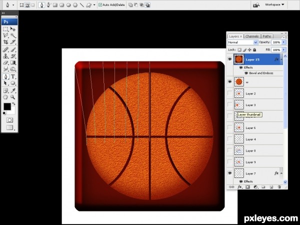 Creation of Basket Ball: Step 9