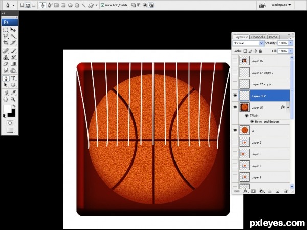 Creation of Basket Ball: Step 10