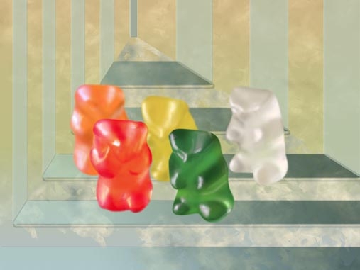 Creation of jelly bears: Step 8