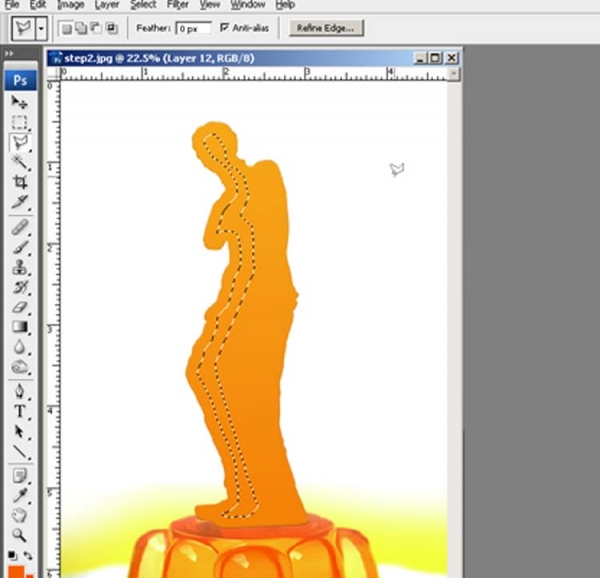 Creation of Jelly Venus de Milo: Step 5