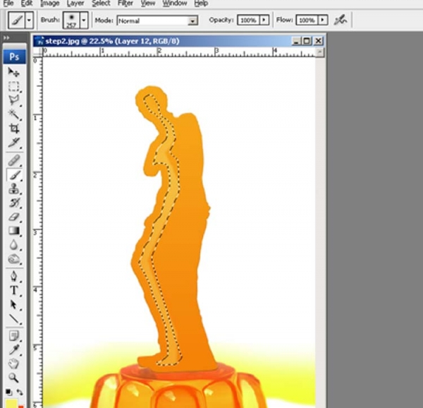 Creation of Jelly Venus de Milo: Step 6