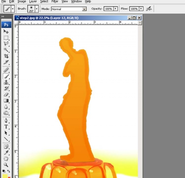 Creation of Jelly Venus de Milo: Step 7