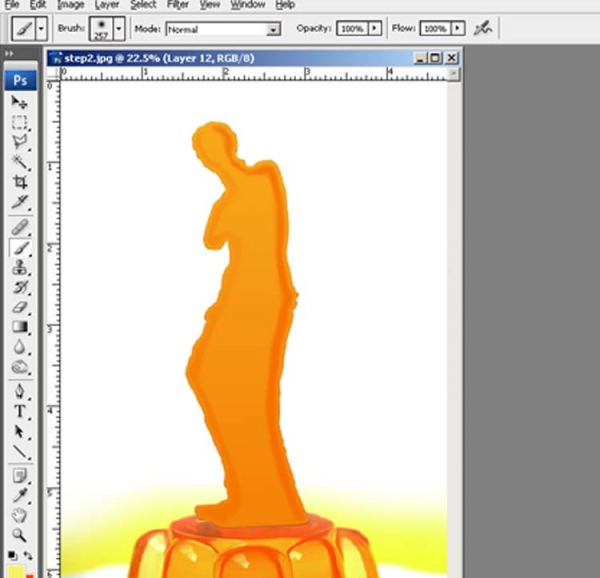 Creation of Jelly Venus de Milo: Step 8