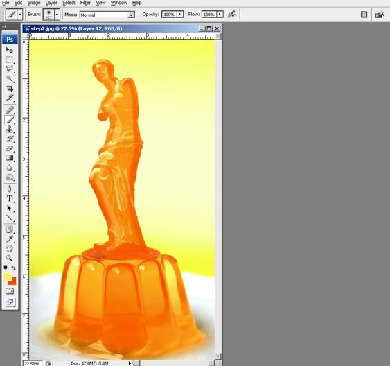 Creation of Jelly Venus de Milo: Step 14