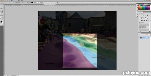 Creation of Rainbow Flag: Step 1