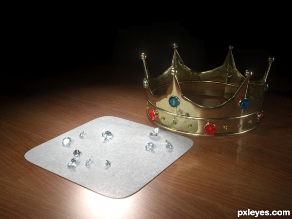 Kings Crown With Precious Gems