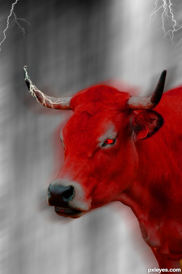 Creation of Red Lightning Cow: Step 7