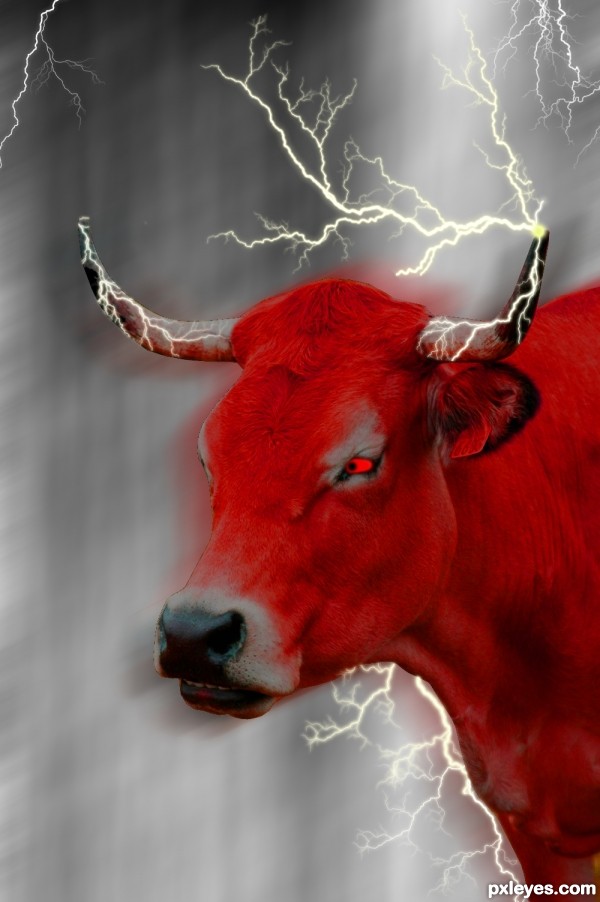 Creation of Red Lightning Cow: Step 10