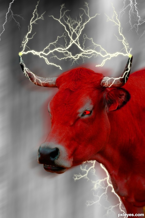 Creation of Red Lightning Cow: Step 11