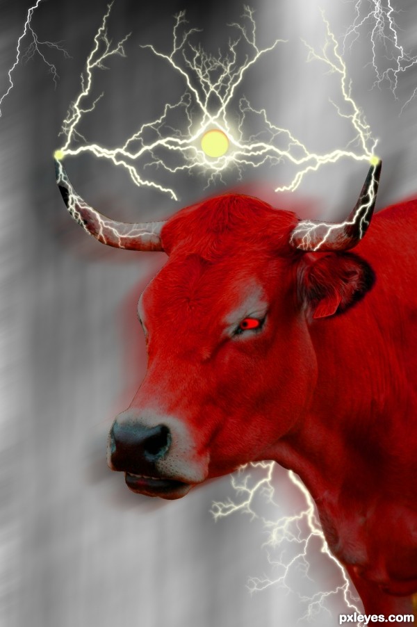 Creation of Red Lightning Cow: Step 12