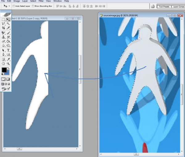 Creation of Paper Dolls: Step 2