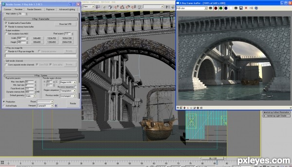 Creation of water world: Step 13