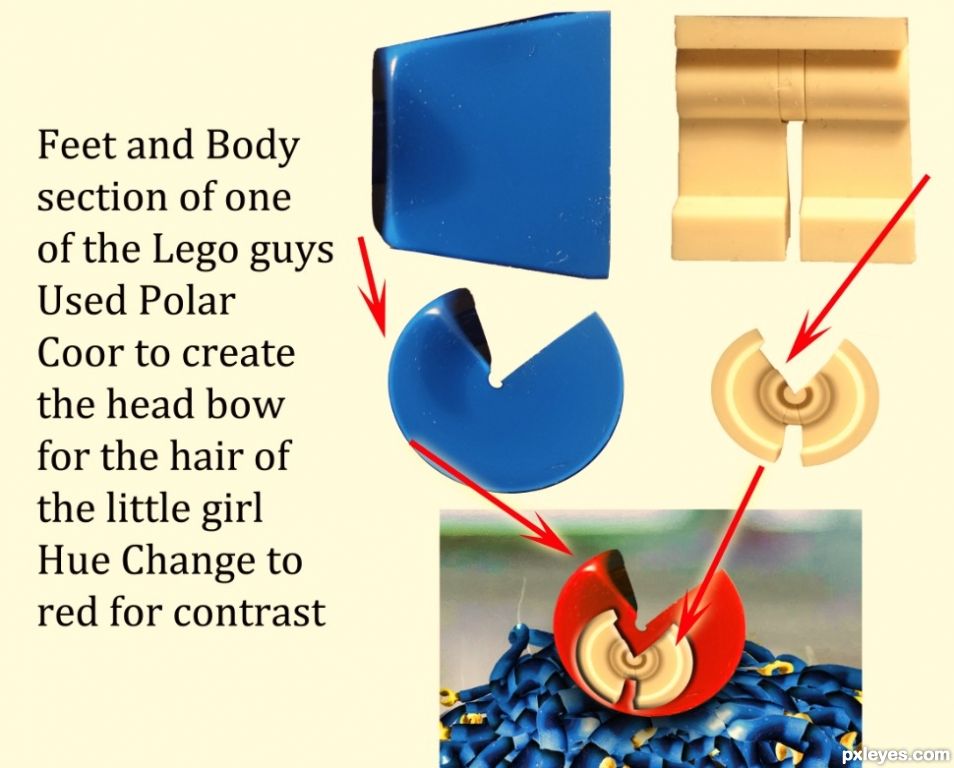 Creation of Lego Fashion Slave: Step 1