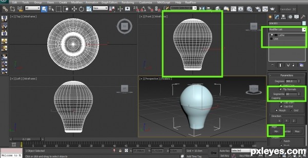 Creation of Hot Bulb: Step 2