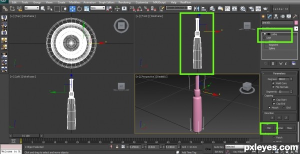 Creation of Hot Bulb: Step 4