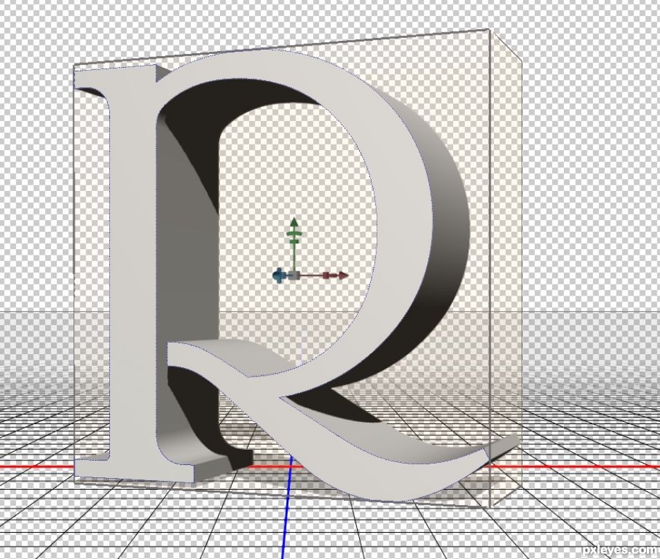 Creation of Illuminated R: Step 2