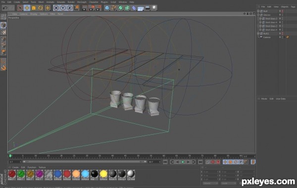 Creation of Shot Glasses 3D: Step 5