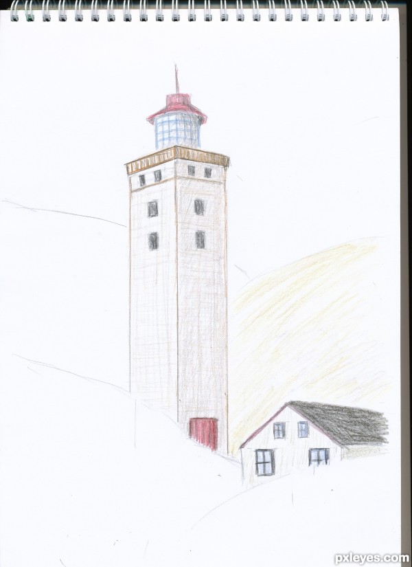 Creation of Rubjerg Knude Lighthouse: Step 3