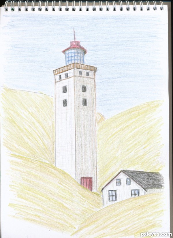 Creation of Rubjerg Knude Lighthouse: Step 4