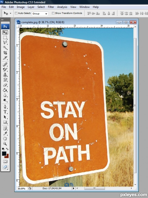 Creation of Stay on Path: Step 4