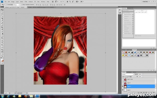 Creation of Jessica Rabbit: Step 3