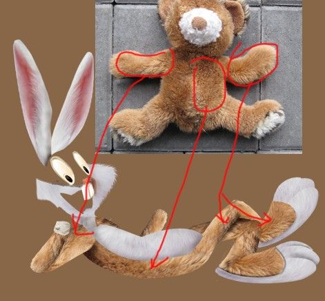 Creation of Bugs Bunny: Step 3