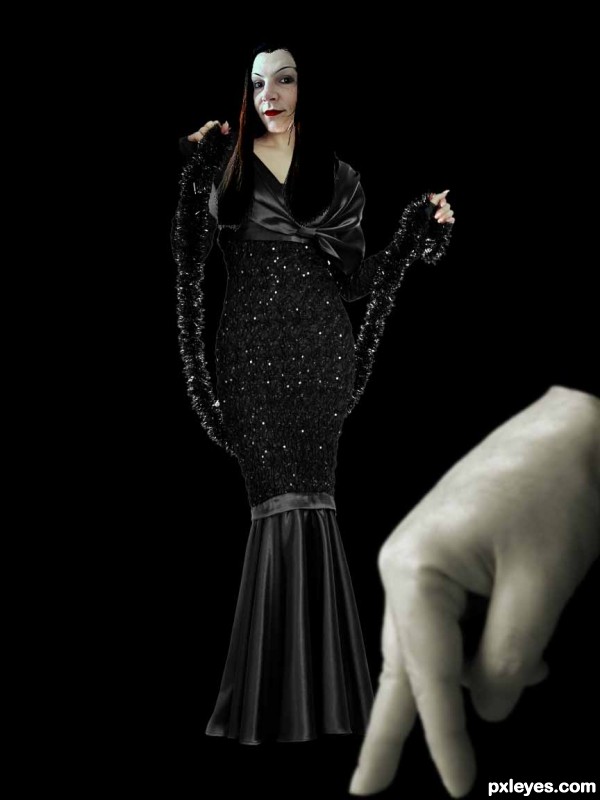 Creation of Morticia and Thing: Step 6