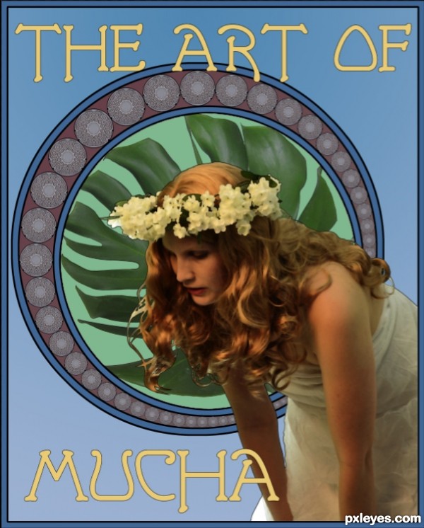 Creation of Homage to Mucha: Step 5