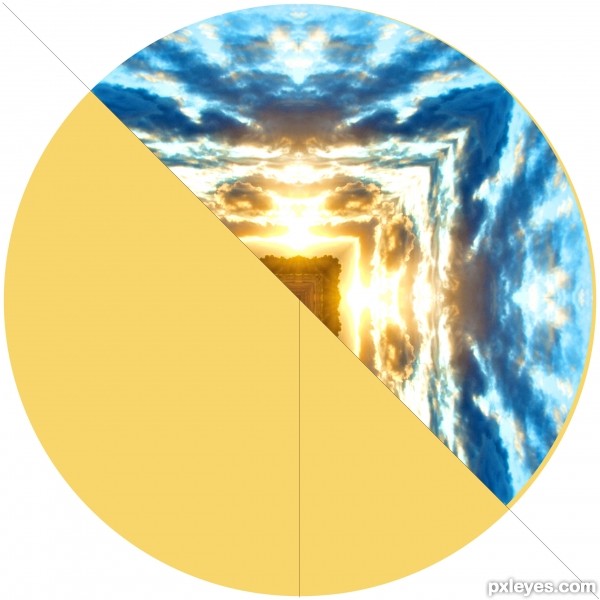 Creation of Sunrise Mandala: Step 5